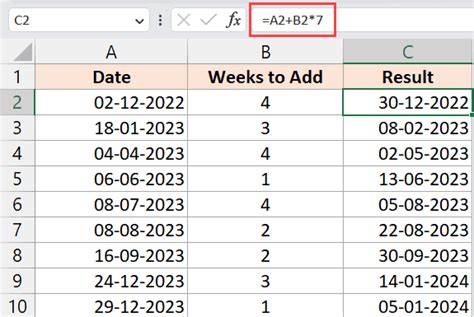 Excel Formula To Work Out Number Of Weeks Between Two Dates Printable