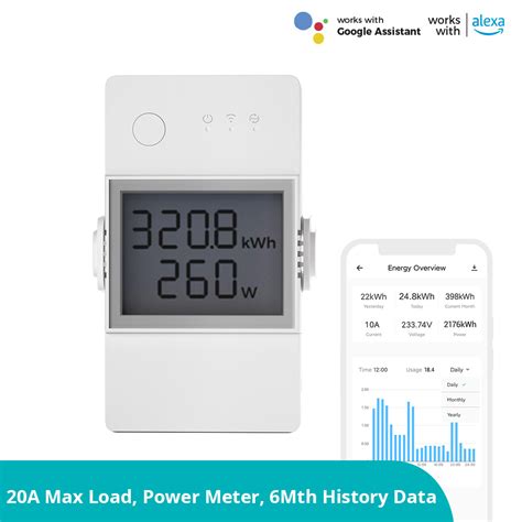 Sonoff Pow Elite Smart Power Meter Switch Esp Chip Lcd Screen