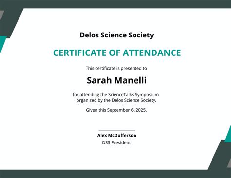 Free Event Attendance Certificate Template Edit Online And Download