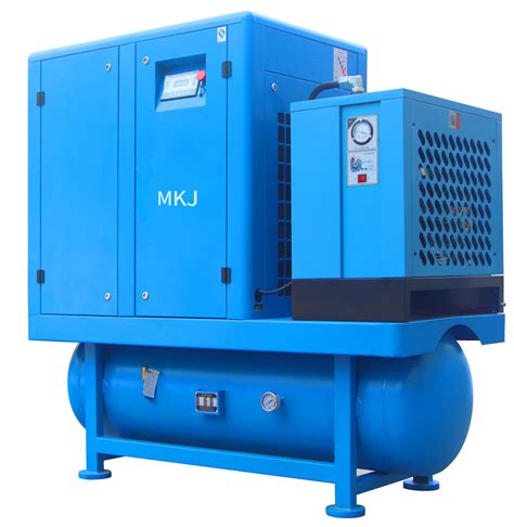 Kw Integrated Compressor All In One Screw Compressor With Air Tank