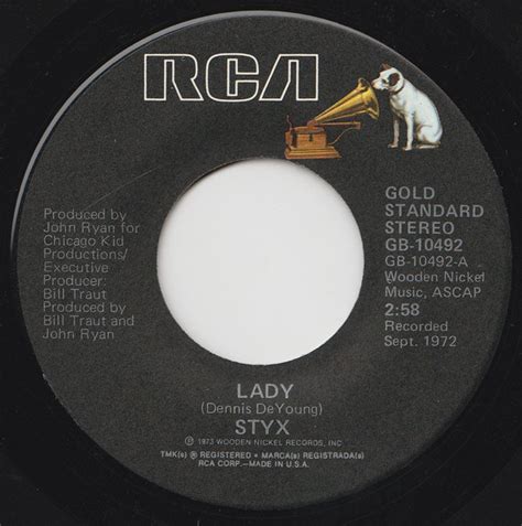 Styx – Lady (Vinyl) - Discogs