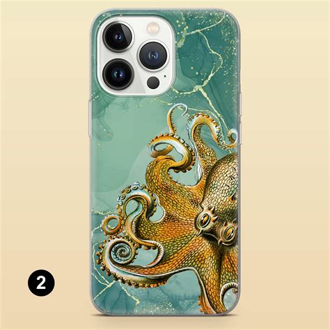 Octopus Phone Case Kraken Marine Life Cover For Iphone 15 14 13 12 11 Samsung S24ultra