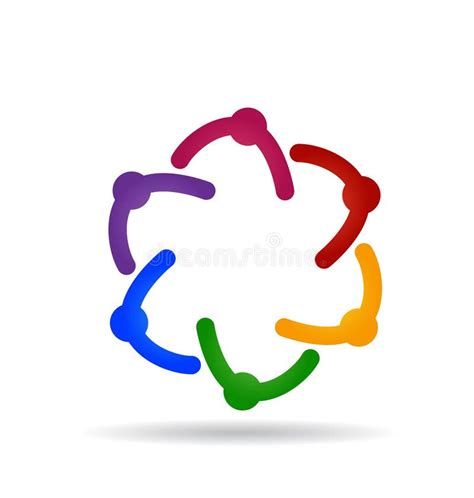 Teamwork Support Logo Vector Stock Vector Illustration Of Harmony