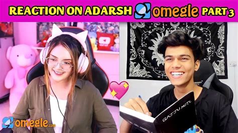 I Found My True Love On Omegle 😍 Reaction On Adarshuc 😍 Youtube