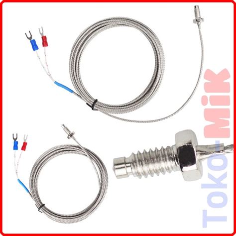 Jual Ds F Thermocouple K Type Drat M Thread Temperature Sensor Suhu