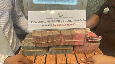 Tersangka Korupsi Uang Sewa Plaza Bangil Kembalikan Uang Kerugian