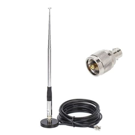 Antenne T Lescopique Bnc Pour Talkie Walkie Cb Avec Longueur Cm Et