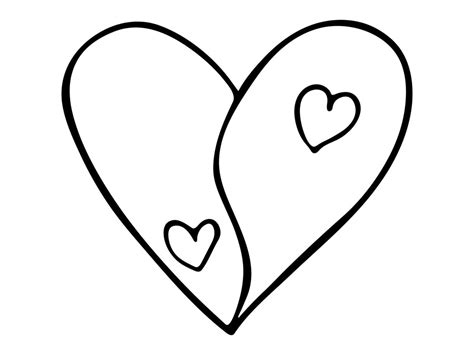 Simple Hand Drawn Heart Illustration Cute Valentines Day Heart Doodle