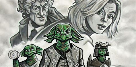 Doctor Who Sea Devil Art Brings Pertwee & Whittaker Eras Together