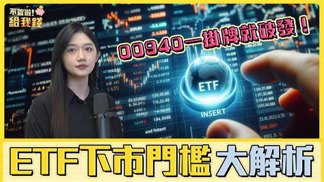 00940一掛牌就破發！各類型etf下市門檻大解析 最不適合新手的是期貨etf Ettoday財經雲 Ettoday新聞雲