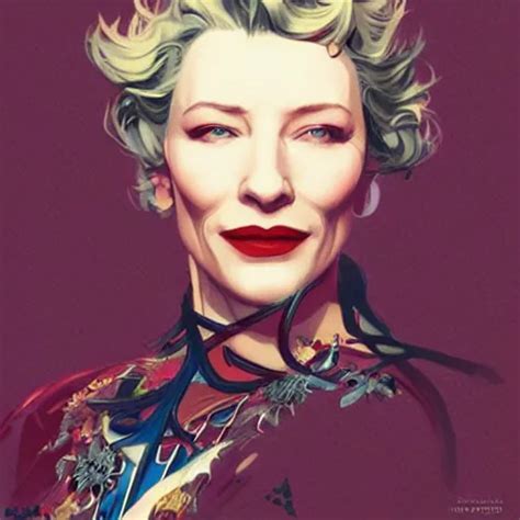 Cate Blanchett By Sachin Teng Karol Bak Rolf Stable Diffusion