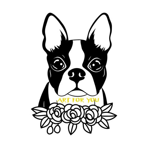 Boston Terrier Svg Boston Dog Png Boston Dog Svg Bostie Etsy