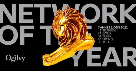 Ogilvy Returns To The Top Spot Named Network Of The Year At Cannes