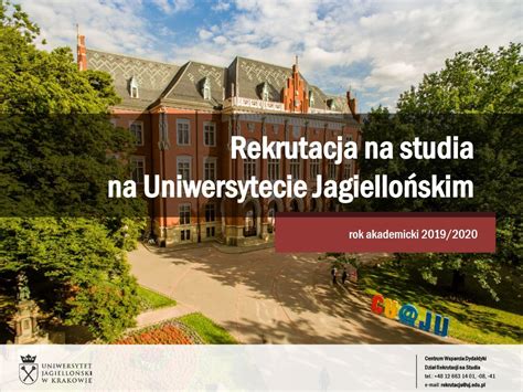 Rekrutacja Na Studia W UJ Na Rok Akademicki 2019 2020 Studia