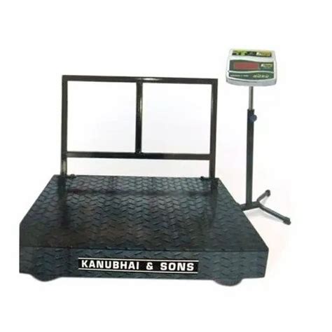 Siyaram Iron And SS Checkered Platform Scale Capacity 500 Kg 1 Ton