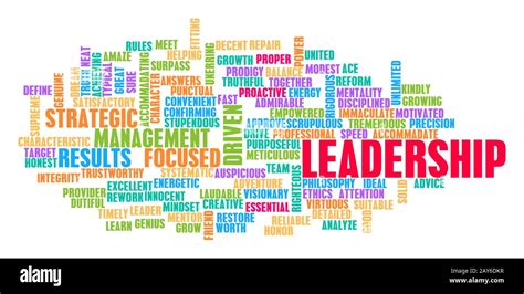 Leadership Word Cloud Concept Stock Photo Alamy