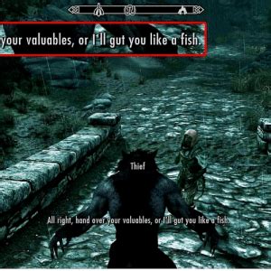 skyrim thief meme Blank Template - Imgflip