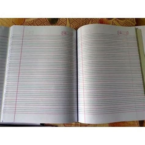 Soft Bound Four Line DC Size English Writing Notebook, Size: 24cm x ...