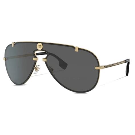 Versace Sunglasses Medusa Mesmerize Gold Dark Grey Sunglasses