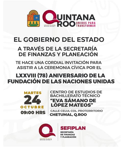 Te Invitamos A Participar En La Ceremonia Cívica Para Conmemorar El 78