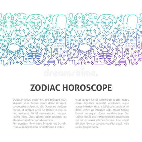 Horoscope Line Template Stock Vector Illustration Of Scorpio 252886558