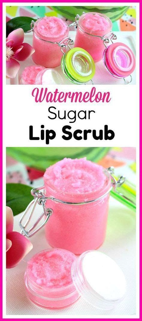 Watermelon Sugar Lip Scrub Fun Summer Diy Lip Scrub Lip Scrub Diy Diy Lips Sugar Scrub Diy