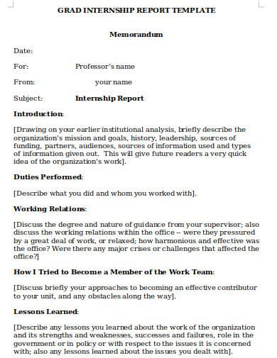 10 Internship Report Templates In Pdf Doc Free And Premium Templates