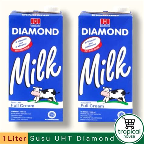 Jual Susu Diamond Uht Full Cream Liter Susu Uht Full Cream Diamond