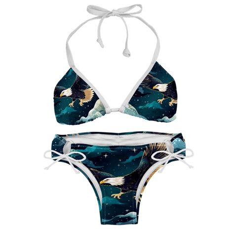Starry Bird Detachable Sponge Adjustable Strap Bikini Set Two Pack