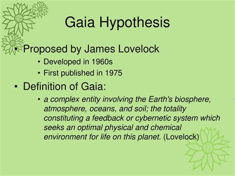 PPT - Modeling the Gaia Hypothesis: Daisyworld PowerPoint Presentation ...