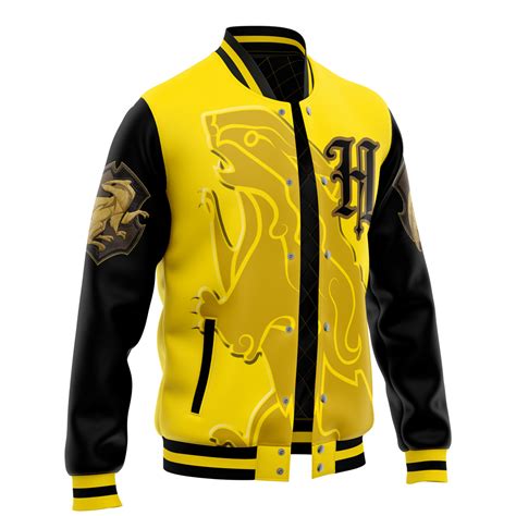 Hogwarts Legacy Hufflepuff V1 Harry Potter Varsity Jacket Anime Ape