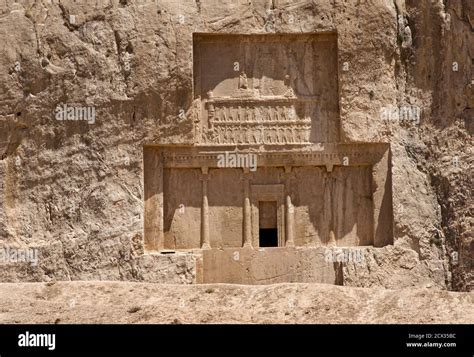 The tomb of Achaemenid king Darius I (Darius the Great). at Naqsh-e ...