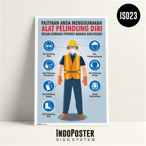 Jual Safety Poster K3 Keselamatan Alat Pelindung Diri Apd A2 60x40