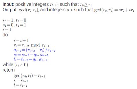 Solved Above Shows The Extended Euclidean