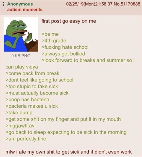 Anon Has An Autistic Moment Rgreentext Greentext Stories Know