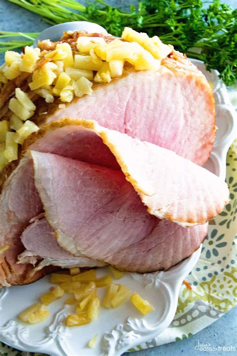 Crock Pot Brown Sugar Pineapple Ham Julie S Eats And Treats