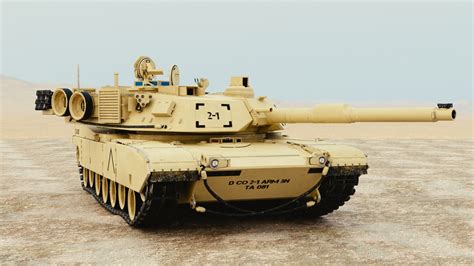 Army M1a2 Abrams Tank Turret Model - TurboSquid 1469873