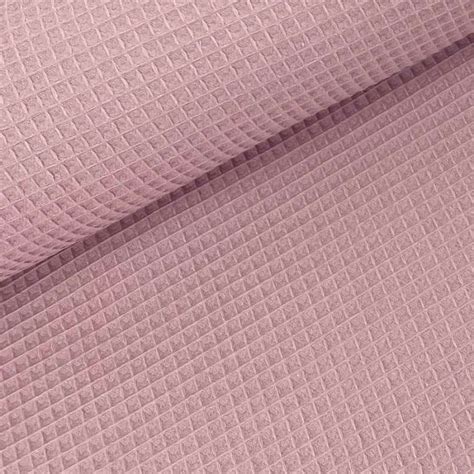 Tela Piqu Waffle Rosa Empolvado Textil De Calidad Para Todo Uso