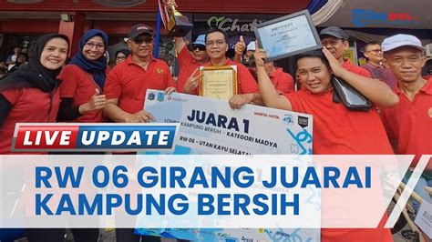 Girang Warga Utan Kayu Selatan Juarai Lomba Kampung Bersih Piala