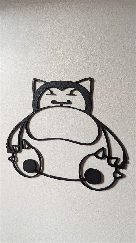 Pokemon Wall Snorlax By Poluxcrs Download Free Stl Model