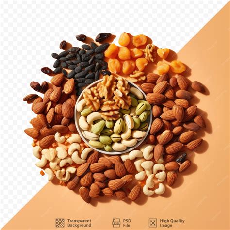 Premium Psd A Bowl Of Nuts And Almonds With A Bowl Of Nuts
