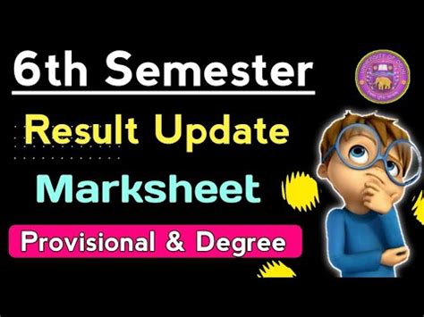 Du Sol Sixth Semester Result Marksheet Provisional Certificate