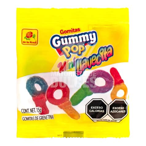 De La Rosa Gomita Gummy Pop Lllavecita Bolsa Con Piezas Caja Con