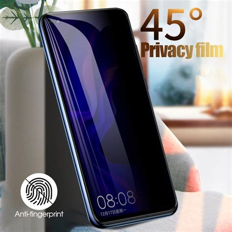 Anti Spy Protective Tempered Glass For Huawei P Smart 2019 Screen