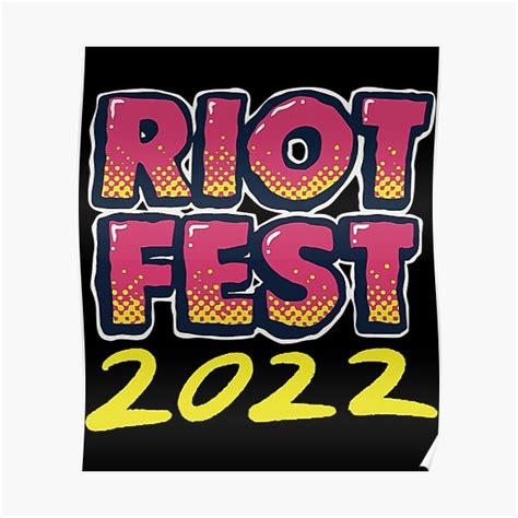 Official Riot Fest 2022 Poster By Latinalink Redbubble