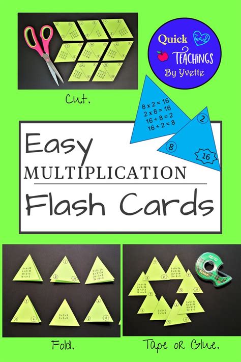 Multiplication And Division Triangle Flash Cards