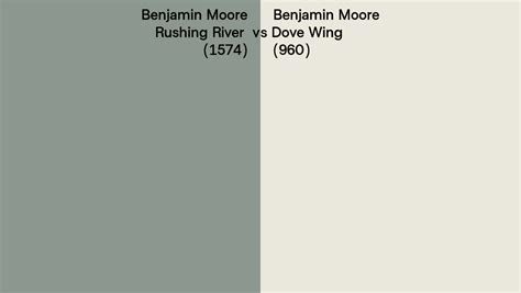 Benjamin Moore Rushing River Vs Dove Wing Side By Side Comparison