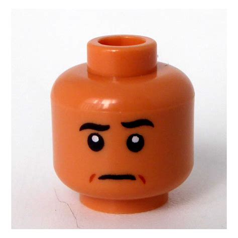 Lego Flesh Oscar Martinez Minifigure Head Recessed Solid Stud