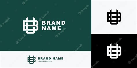 Premium Vector Letters Bu Or Ub Monogram Template Logo Initial For