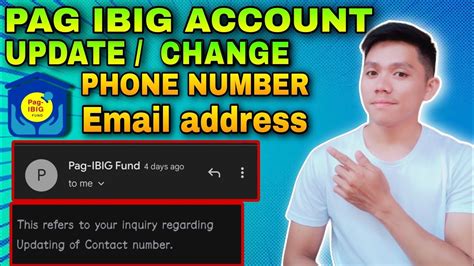 How To Update Phone Number And Email Address In Pag Ibig Account